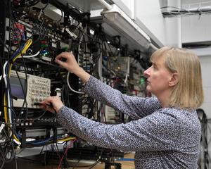 Rachel Godun with optical clock
