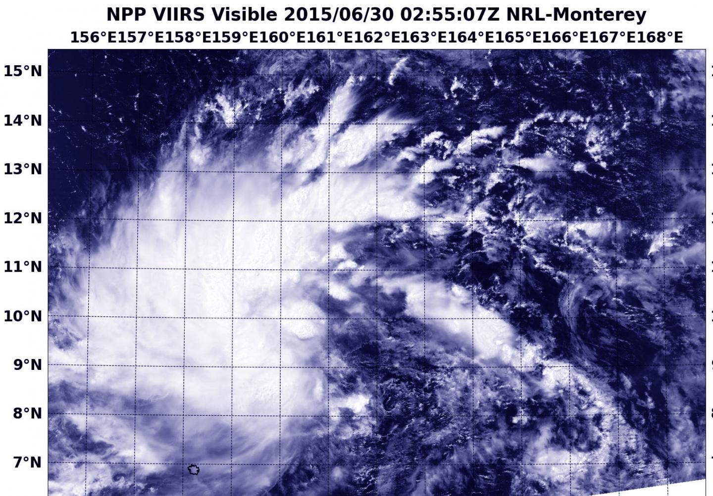Suomi NPP image of Chan-Hom