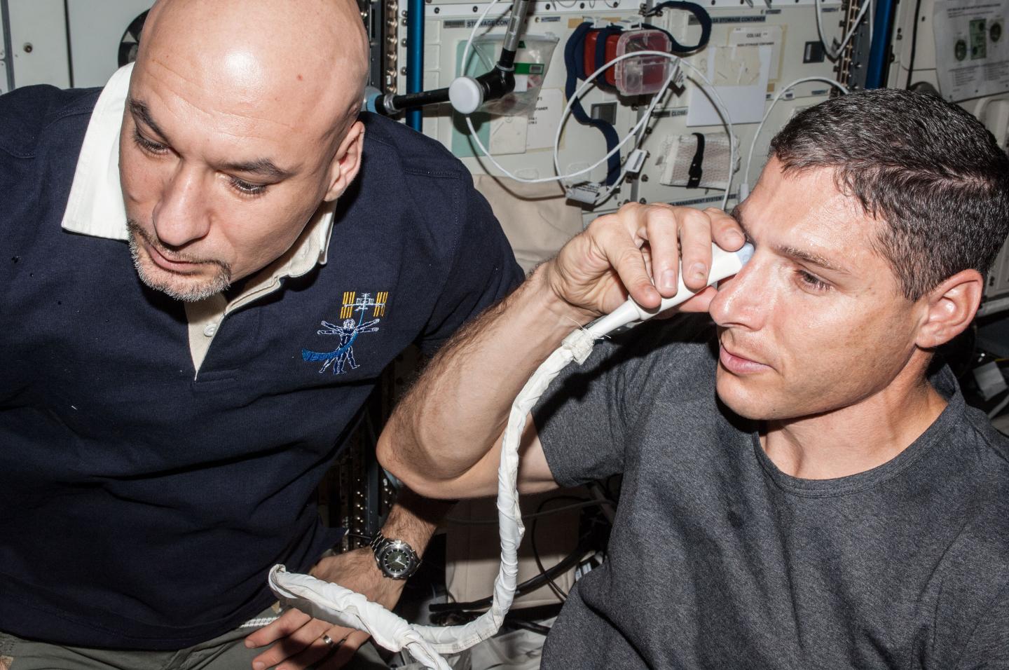 Ultrasound Eye Imaging with Astronauts