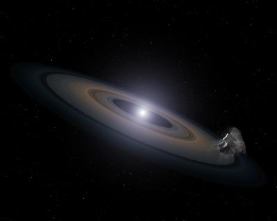 White Dwarf Star Accreting Rocky Debris