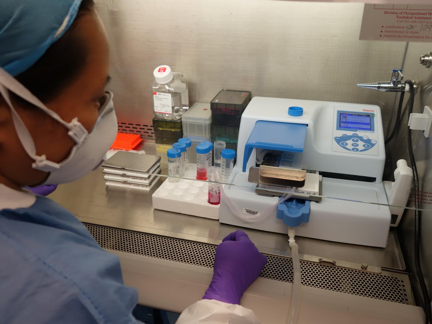 NCATS Researcher Dispenses Zika Virus