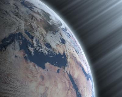 Cosmic Radiation Entering Earth's Atmosphere