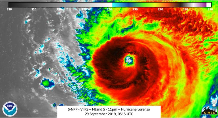 Suomi NPP Image of Lorenzo