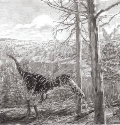 <i>Alioramus altai</i> Scene