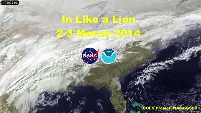 GOES-East Movie of Powerful US East Coast Winter Storm