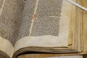 Part of the sermon mentioning Wade in Peterhouse MS 255 (from corner)