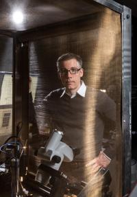 Mechanical engineer Craig Forest in his Georgia Tech lab