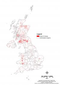 Land Cover Change Map from 2006 to 2012