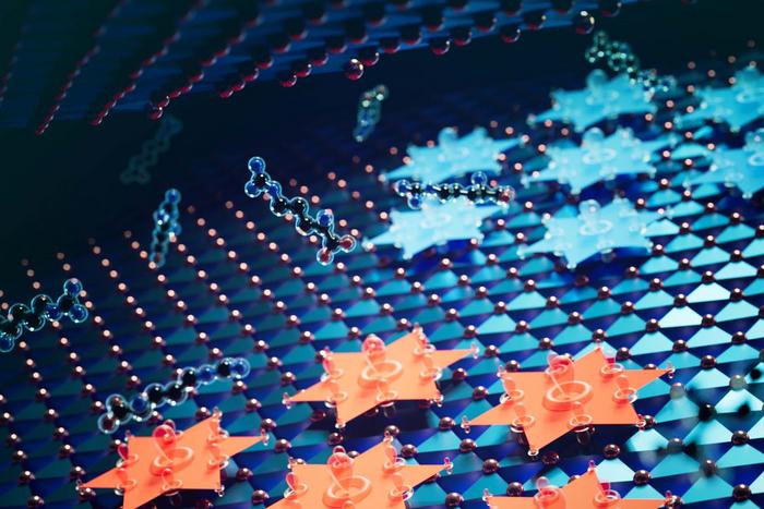 molecules crystal pattern
