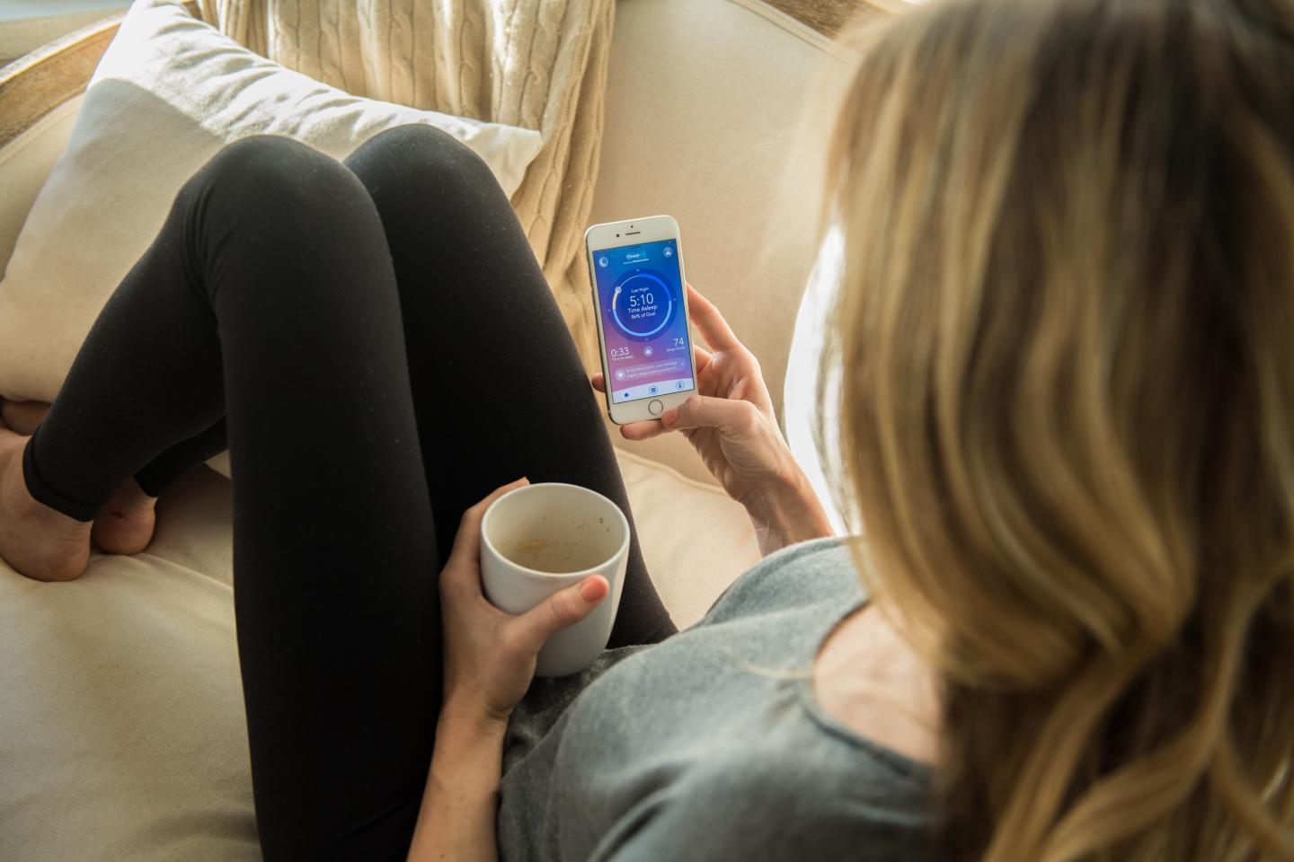 Researcher using Sleep App