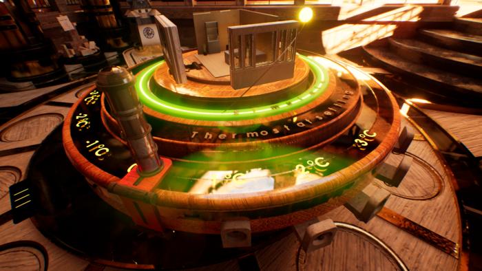 Screenshot from Beyond: The solar radiation and the available window area must be taken into account when setting the thermostat.