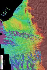 Thwaites Glacier Elevation Map