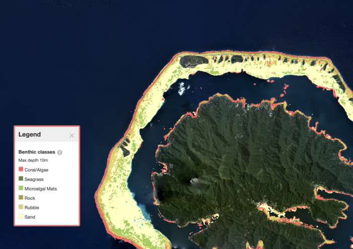 Benthic Map, Central South Pacific