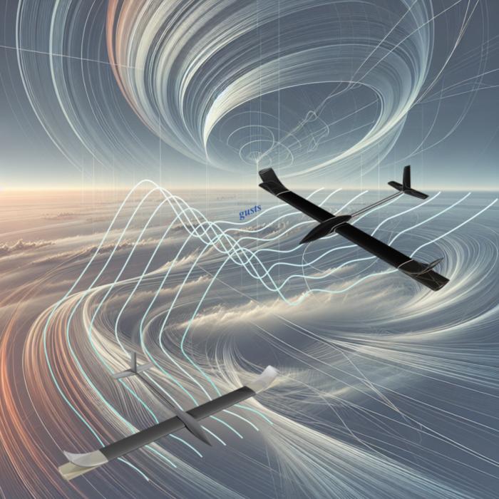 Conceptual scheme of flexible wingtips for gust load alleviation