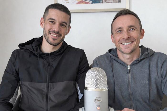 Footballer Connor Coady with Dr Paul Mansell