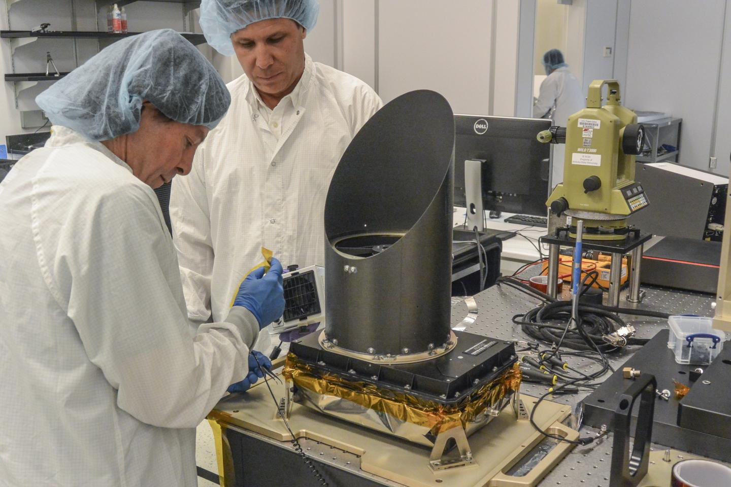 Thermal Emission Spectrometer Under Construction