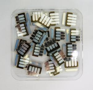Solar cell samples fabricated using the developed technology