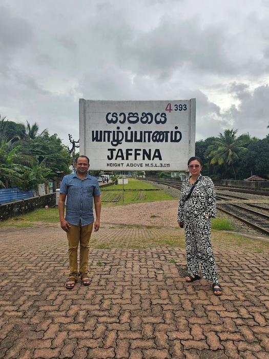 Simangan with PhD student Gayan Kahandawalaarachchi