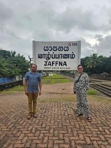Simangan with PhD student Gayan Kahandawalaarachchi