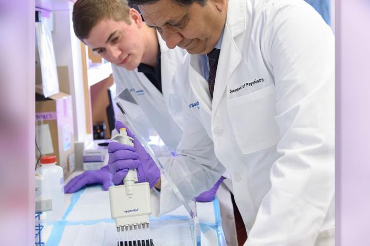 Dr. Madhukar Trivedi and staff of UT Southwestern Medical Center conduct lab research.