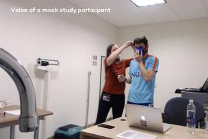 Putting on metabolic cart and fitness tracker