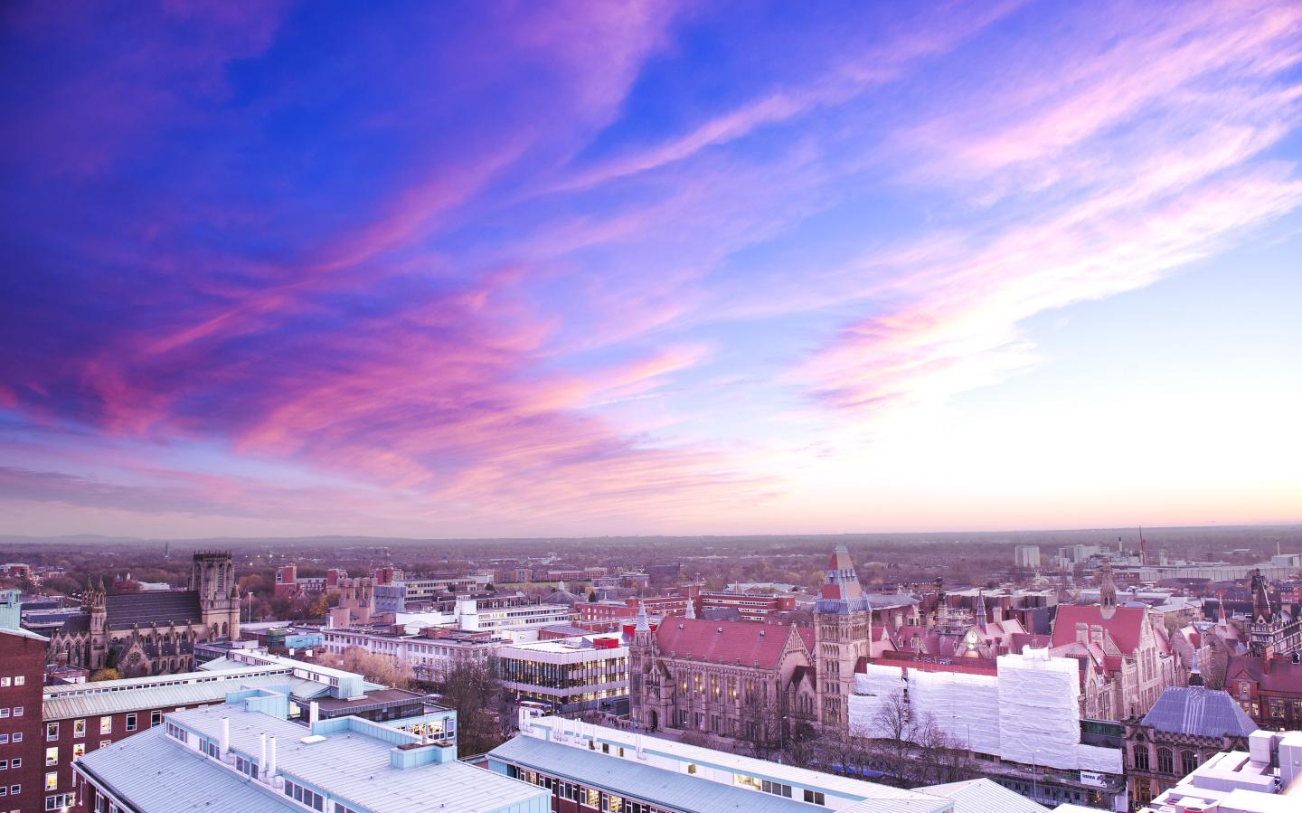 The University of Manchester at Sunset