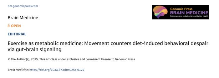 Exercise as metabolic medicine