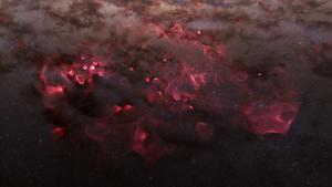 Gaia sees stellar nurseries (animation still 2)