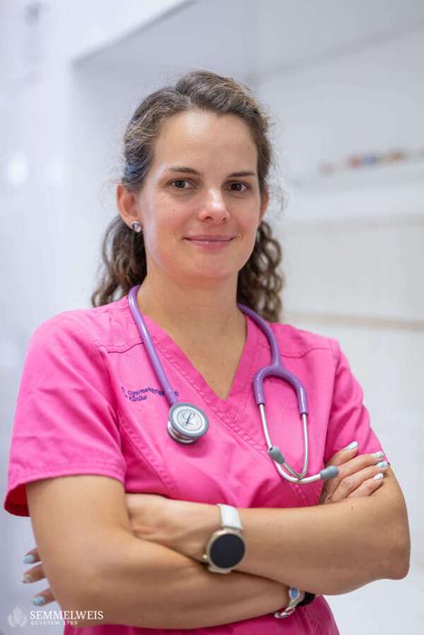 Dr. Laura Kossuth, a specialist at Semmelweis University’s Pediatric Center