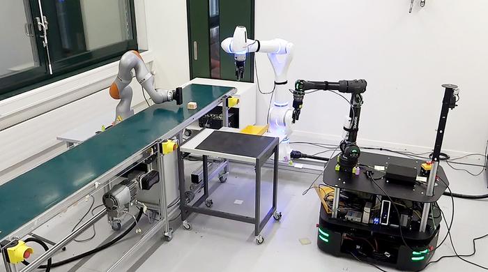 Assembly line task setup.