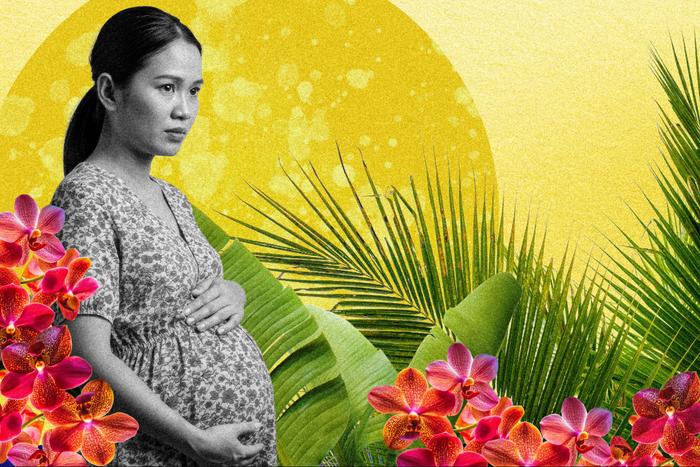 Pregnant mom in the Philippines