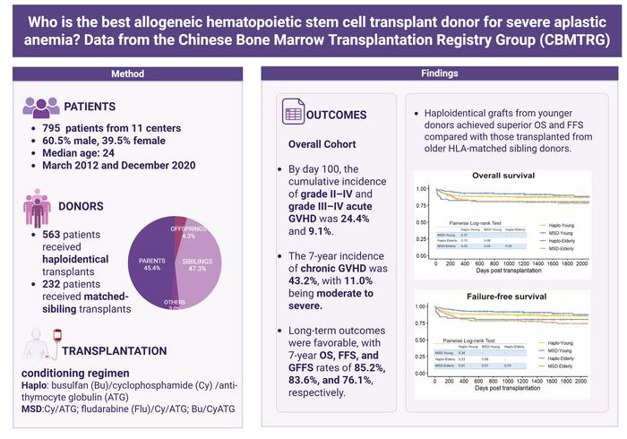 Donor age may outweigh HLA matching in stem cell transplantation for severe aplastic anemia