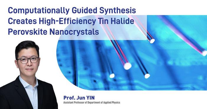 Computationally Guided Synthesis Creates High-Efficiency Tin Halide Perovskite Nanocrystals