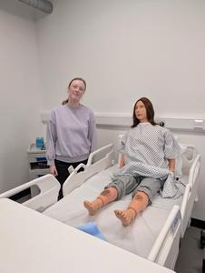 Tess Watt pictured at Heriot-Watt’s Health & Care Technologies Immersive Suite.