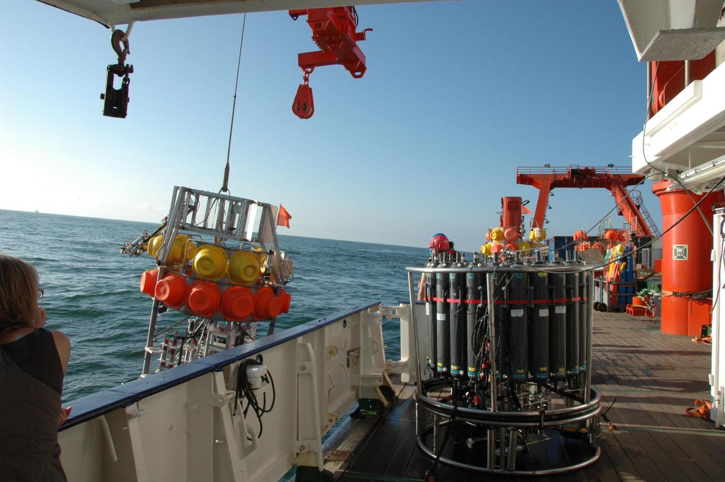 Launching Instruments from RV Meteor