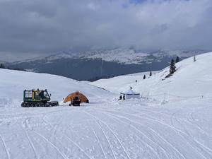 The clinical trial took place in March in the Dolomites, at an altitude of about 2000 meters.