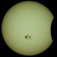 Solar Eclipse, Oct. 23, 2014