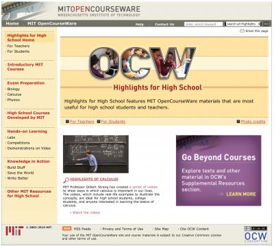 MIT Web Site Selected for Prestigious Prize by <i>Science</i> (6 of 6)