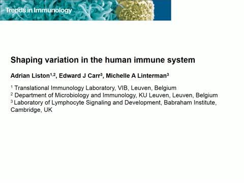 Factors that Shape Immune System Variation