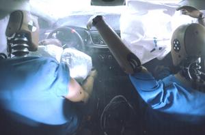 Crashtest onboard view