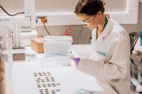 Safer solar cells - lead researcher Carys Worsley