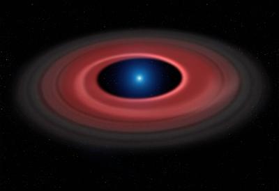 White Dwarf and Dust Ring