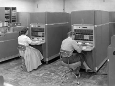 Historical Photo of Computer Operators at Lawrence Livermore in 1956