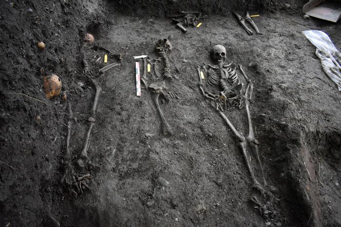 Histological and metagenomic analysis of microbial communities in archaeological human bones
