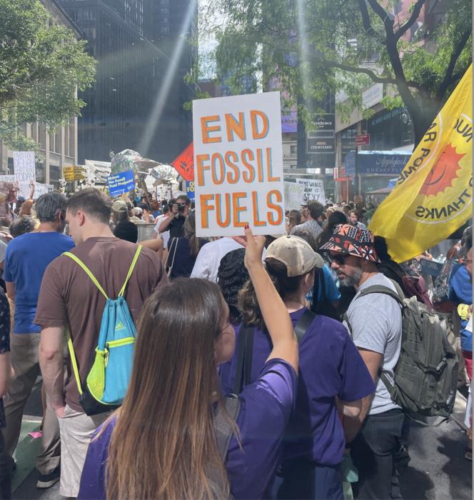 End Fossil Fuels protest