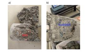 Concrete Specimen with Recycled PET and Rubber