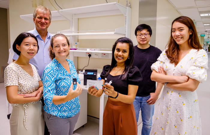 Joint SMART-NTU Singapore team that developed a rapid serological test kit