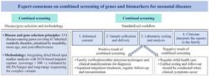 Workflow of combined biomarker and genetic newborn screening.