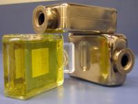 Metallic Glass Perfume Bottles