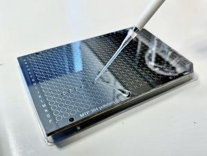 Preparation of a sample plate for ZooMS analysis